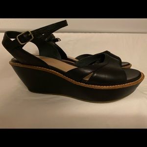 Camper Black Leather Wedges Size 37 (7)